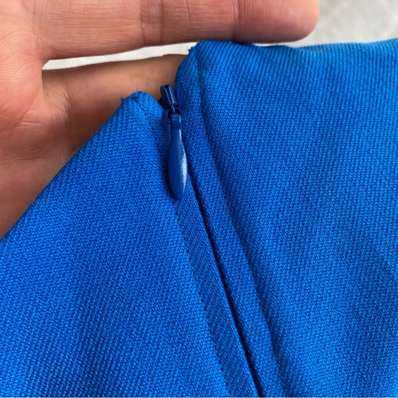 π ZARA BLUE ASYMMETRICAL FITTED TOP! - Picture 10 of 14